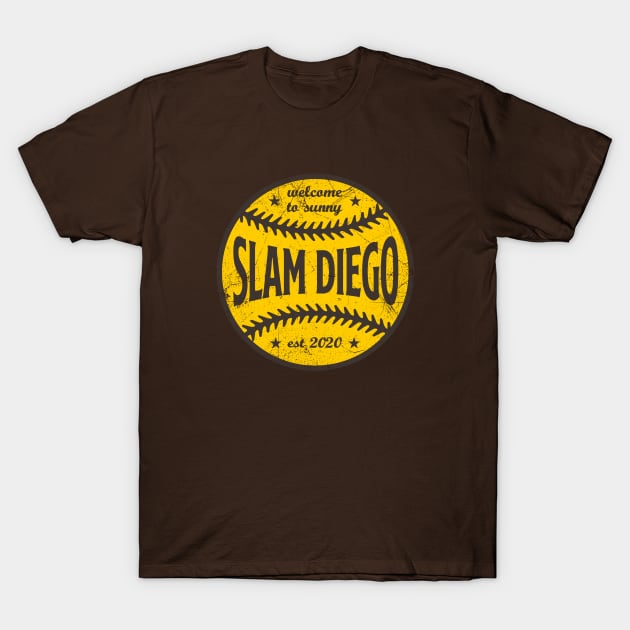 Slam Diego, Retro Ball T-Shirt by KFig21